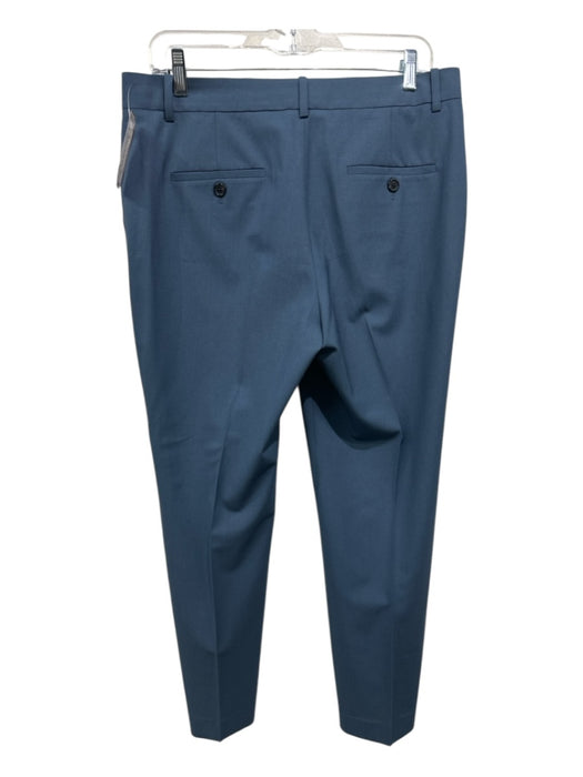 Theory Size 8 Light Blue Wool Blend Woven zip & hook closure Mid Rise Pants Light Blue / 8