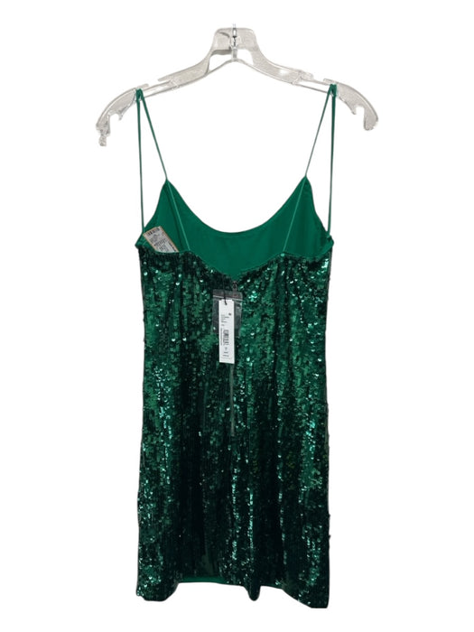 Alice + Olivia Size 6 Kelly Green Nylon Blend Spaghetti Strap Back Zip Dress Kelly Green / 6