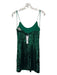 Alice + Olivia Size 6 Kelly Green Nylon Blend Spaghetti Strap Back Zip Dress Kelly Green / 6