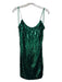 Alice + Olivia Size 6 Kelly Green Nylon Blend Spaghetti Strap Back Zip Dress Kelly Green / 6