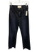 Mother Size 23 Black Wash Cotton Denim Zip & Button Whiskering High Rise Jeans Black Wash / 23