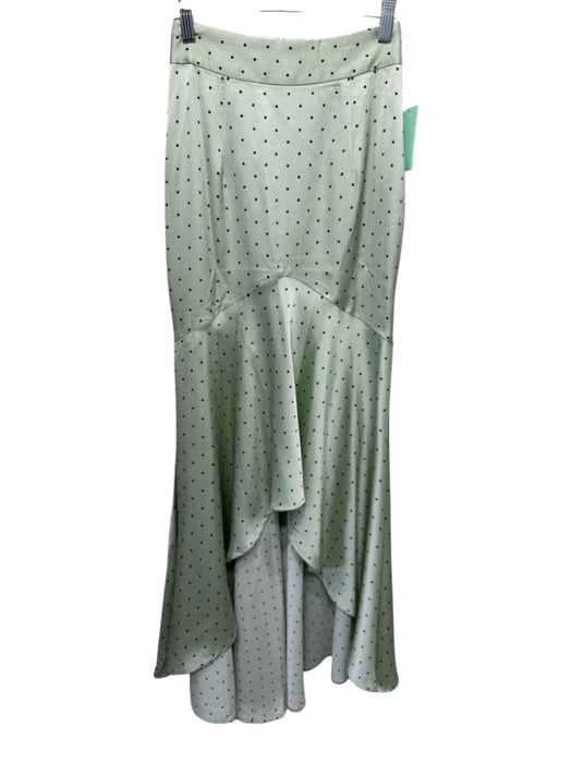 Vita Grace Size XS Matcha Green & Black Polyester Long Balloon Sleeve Skirt Set Matcha Green & Black / XS
