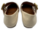 Franco Sarto Shoe Size 6 Cream Leather Square Toe Gold Buckle Mary Jane Flats Cream / 6