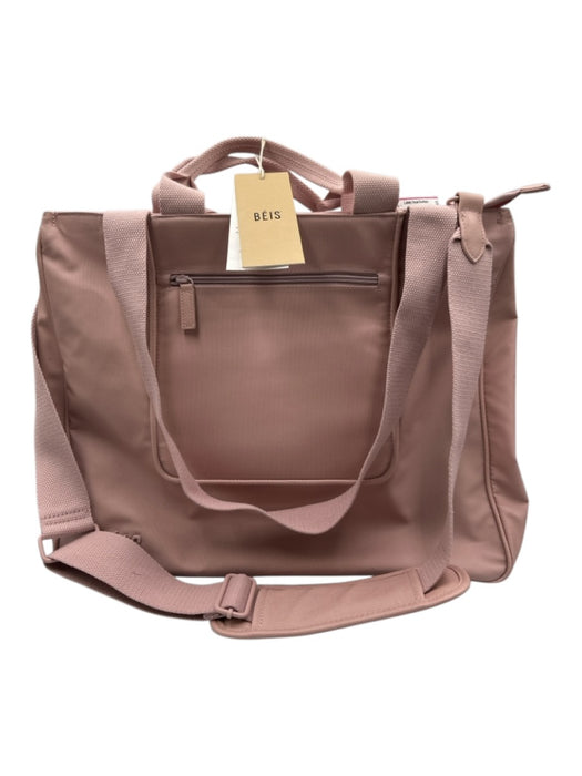 Beis Dusty Rose Recycled Polyester Double Strap Front and Back Pockets Bag Dusty Rose / Large