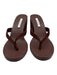 Steve Madden Shoe Size 6.5 Brown Suede & Leather Thong Wedge Heels Brown / 6.5
