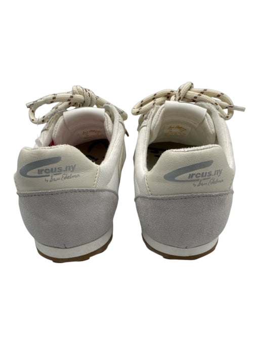 Sam Edelman Shoe Size 7 White & Gray suede & polyester Double Laces Heels White & Gray / 7