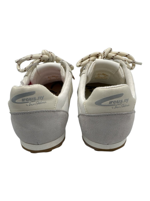 Sam Edelman Shoe Size 7 White & Gray suede & polyester Double Laces Heels White & Gray / 7