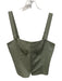 Good American Size XS Green Tencel Blend Hook Closure Sleeveless Top Green / XS