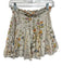Hemant & Nandita Size XS White & Multi Cotton Zip & Button Eyelet Floral Skirt White & Multi / XS