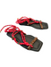 Flowze Shoe Size 36 Black & Red Manmade Material Rope Open Toe Tie Around Shoes Black & Red / 36