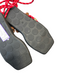 Flowze Shoe Size 36 Black & Red Manmade Material Rope Open Toe Tie Around Shoes Black & Red / 36