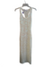 Superdown Size XS White Acrylic Knit Sequin Sleeveless Scoop neck Dress White / XS