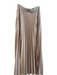 Classic Six NY Size 0 Champagne Polyester Elastic Waist Pleated Back Zip Skirt Champagne / 0