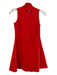 Recess Size XS Red Nylon & Spandex High Neck 1/2 Zip Sleeveless Above Knee Dress Red / XS