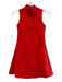 Recess Size XS Red Nylon & Spandex High Neck 1/2 Zip Sleeveless Above Knee Dress Red / XS