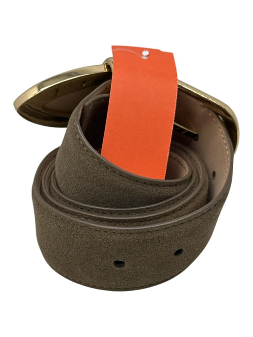 B-Low The Belt Taupe Brown Leather goldtone hardware Suede Belts Taupe Brown / XS