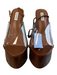 Naked Wolfe Shoe Size 37 Brown Leather & Manmade open toe vinyl accent Shoes Brown / 37