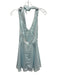 Frankies Bikinis Size XXS Light blue & white Polyester Lace Trim Polka Dot Dress Light blue & white / XXS