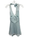 Frankies Bikinis Size XXS Light blue & white Polyester Lace Trim Polka Dot Dress Light blue & white / XXS