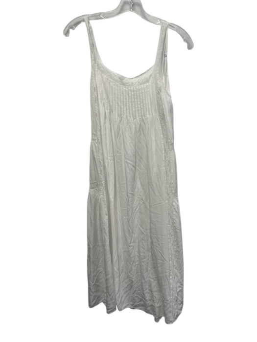 Kourt Size XS White Rayon Blend Sleeveless Lace Trim Slip Inc Dress White / XS
