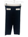 Majorelle Size XXS Black & White Viscose Blend Elastic Waist Colorblock Pants Black & White / XXS