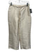 Reformation Size XS Cream Polyester Drawstring Waist Side Zip High Waist Pants Cream / XS