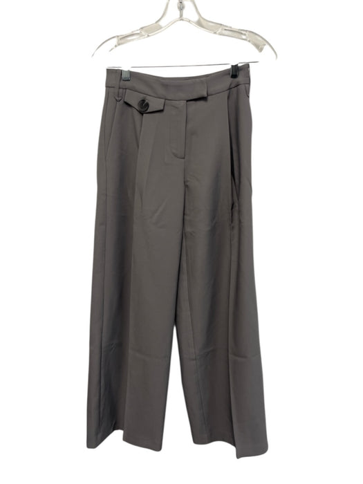 Sasha Therese Size XXS Gray Polyester Blend Mid Rise Strapless Trouser Pants Set Gray / XXS
