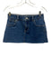 Dairy Boy Size 24 Med Wash Cotton Denim Zip & Button Contrast Stitch Skirt Med Wash / 24