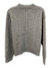 CAARA Size XS Gray Wool Cable Knit Ribbed Hem Pullover Sweater Gray / XS
