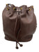 Hobo Brown Pebbled Leather Gold hardware bucket Crossbody Bag Brown / M