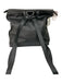 Eileen Fisher Black Leather Flap Backpack silver hardware Bag Black / M