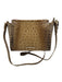 Brahmin Brown Print Leather Crossbody Zip Close Embossed Animal print Bag Brown Print / M