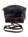 Brahmin Black & Brown Leather Embossed Zip Close Gold Hardware Clutch Black & Brown