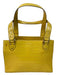 Kate Spade Yellow Embossed Leather 2 Handles Button Close Square Bag Yellow / M