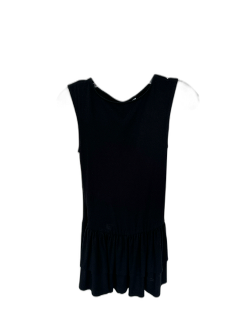 Wilfred Size XS Black Viscose Blend Sleeveless Drop Waist Mini Dress Black / XS