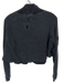 FP Movement Size S Charcoal Cotton Blend Long Sleeve Snap buttons Cropped Top Charcoal / S