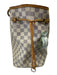 Louis Vuitton Cream, Blue, Brown Coated Canvas Top Handle Checkered Tote Bag Cream, Blue, Brown / MM