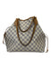 Louis Vuitton Cream, Blue, Brown Coated Canvas Top Handle Checkered Tote Bag Cream, Blue, Brown / MM