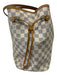 Louis Vuitton Cream, Blue, Brown Coated Canvas Top Handle Checkered Tote Bag Cream, Blue, Brown / MM