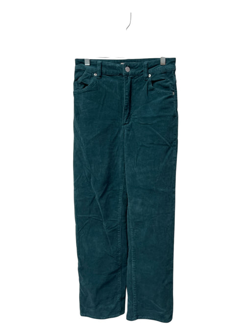 Rolla's Size 26 Pine Green Cotton High Rise zip fly Corduroy Straight Pants Pine Green / 26