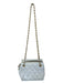 White & Gold Leather Quilted Chain Strap Bag White & Gold / S