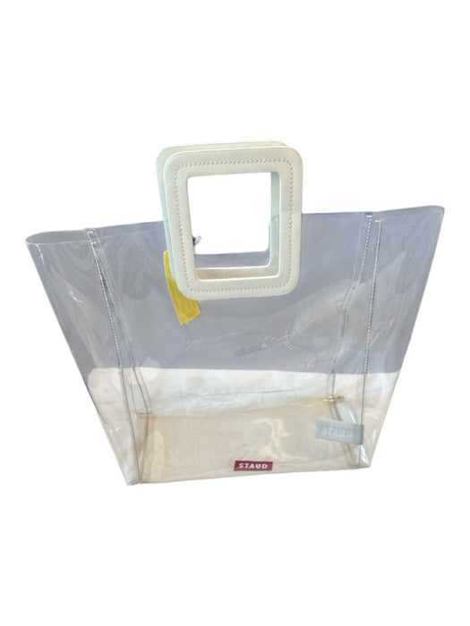 Staud Clear Plastic Square Handle Purse Clear / M