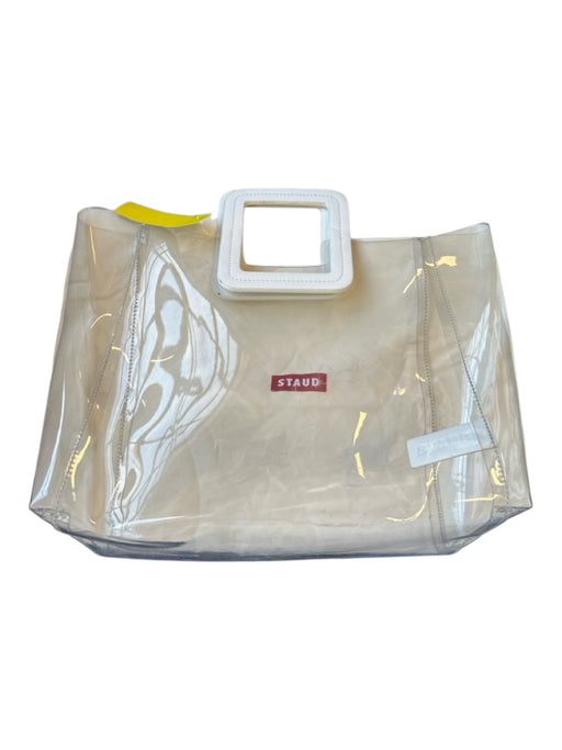 Staud Clear Plastic Square Handle Purse Clear / M
