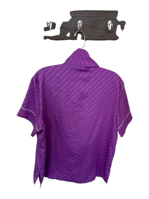 Victoria's Secret Size M Purple Polyester Short Sleeve Set Shorts Pajamas Purple / M