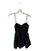 Gianni Bini Size 6 Black Cotton Smocked Spaghetti Strap Mini Dress Black / 6