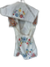 Free People Size S White & Multi Cotton Embroidered Halter Collar Mini Dress White & Multi / S