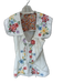 Free People Size S White & Multi Cotton Embroidered Halter Collar Mini Dress White & Multi / S