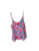Lilly Pulitzer Size M Pink & blue Polyester Textured Spaghetti Strap Top Pink & blue / M
