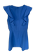 French Connection Size S Cornflower Blue Polyester Blend V Neck Mini Dress Cornflower Blue / S