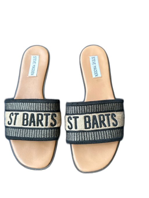 Steve Madden Shoe Size 7 Black & Tan One Strap Sandals Black & Tan / 7